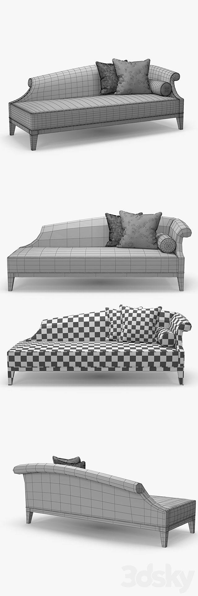 JNL – Kent daybed 3DSMax File - thumbnail 3