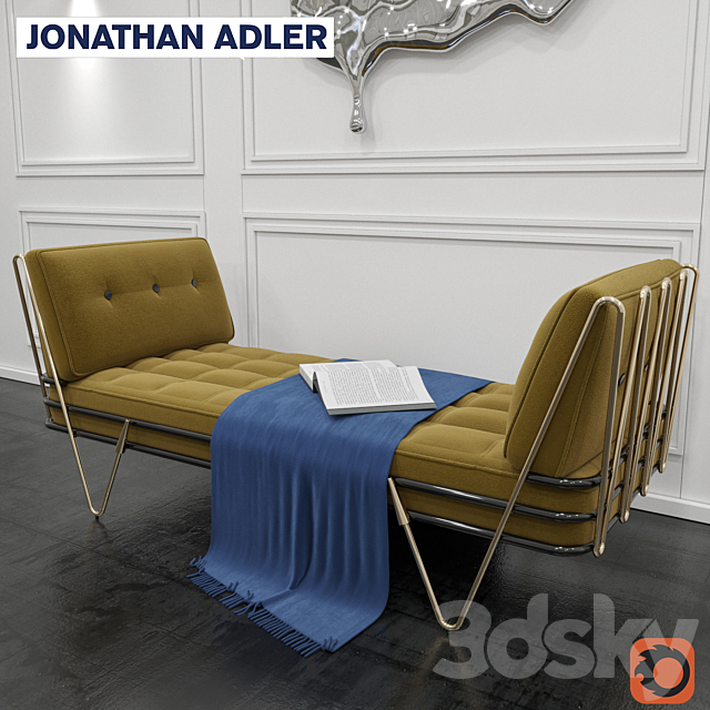 Jonathan Adler Maxime Daybed 3DSMax File - thumbnail 2