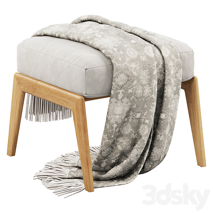 Joybird Soto Ottoman (2 options) 3DS Max Model - thumbnail 1