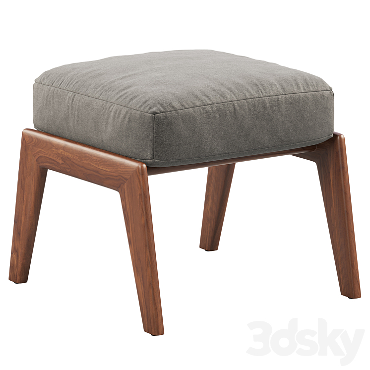 Joybird Soto Ottoman (2 options) 3DS Max Model - thumbnail 2