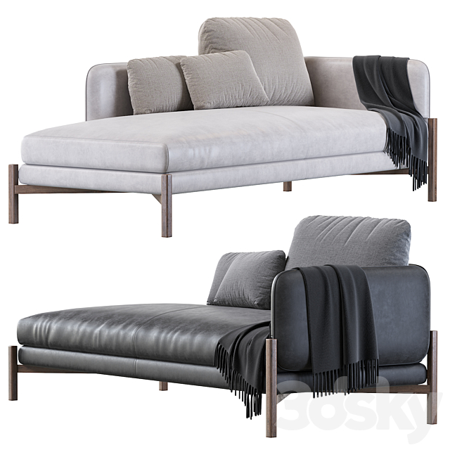 JULES (chaiselongue) 3ds Max - thumbnail 1