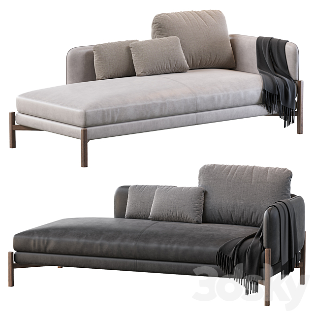 JULES (chaiselongue) 3ds Max - thumbnail 2