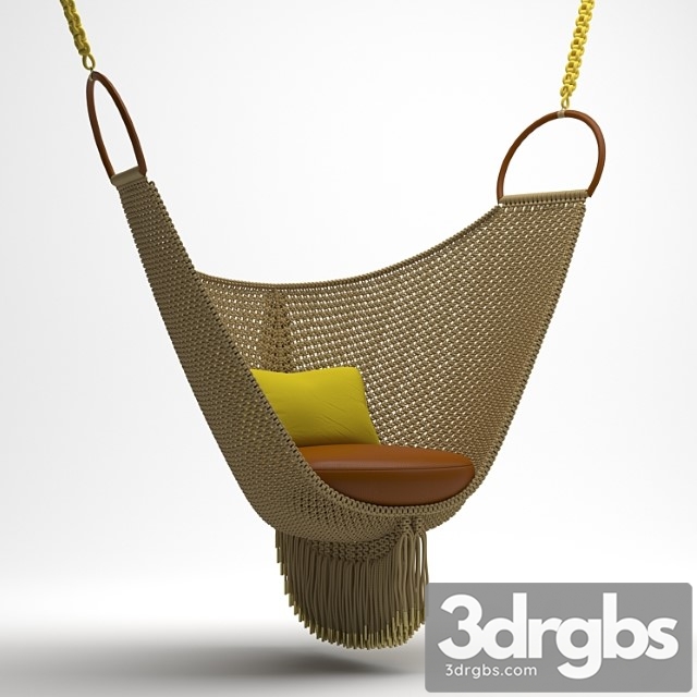 Kacheli Louisvuitton Swing Chair By Patricia Urquiola 3dsmax Download - thumbnail 1