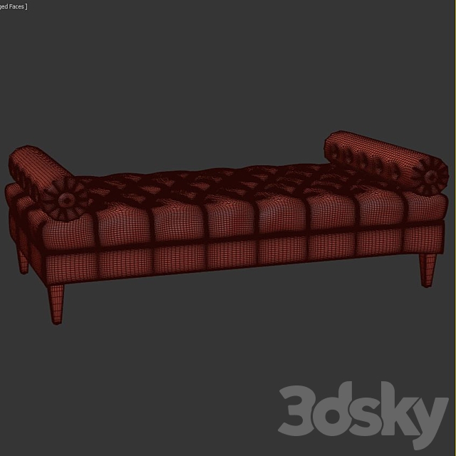 Katz Bedroom Bench 3DSMax File - thumbnail 3