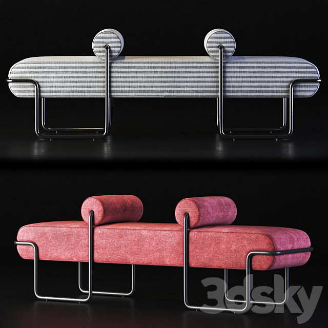 Kelly Wearstler Ardent Bench 3DSMax File - thumbnail 1