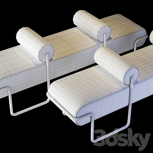 Kelly Wearstler Ardent Bench 3DSMax File - thumbnail 4