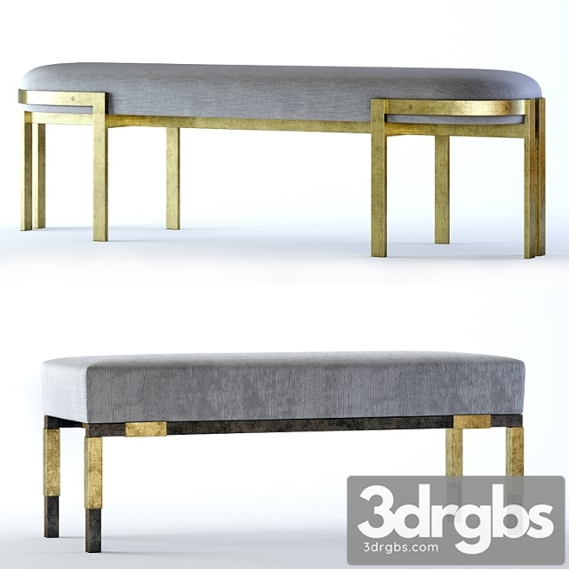 Kelly wearstler elliott and larchmont benches 2 3dsmax Download - thumbnail 1