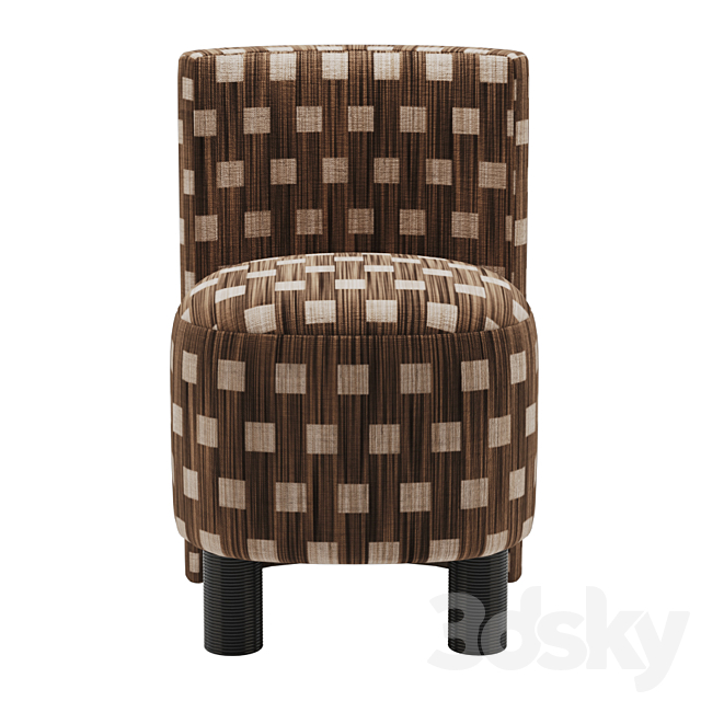 Kelly wearstler willoughby stool 3DSMax File - thumbnail 2