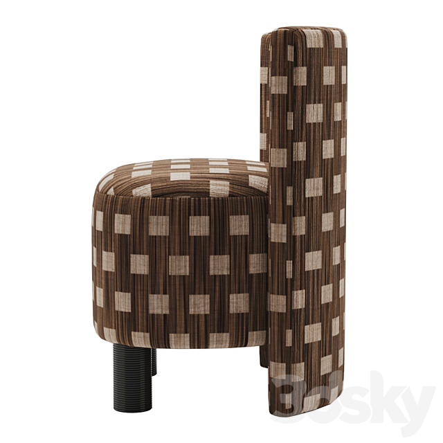 Kelly wearstler willoughby stool 3DSMax File - thumbnail 3