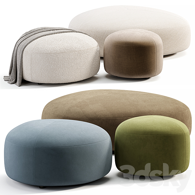 KIPU Pouf By Lapalma 3ds Max - thumbnail 1