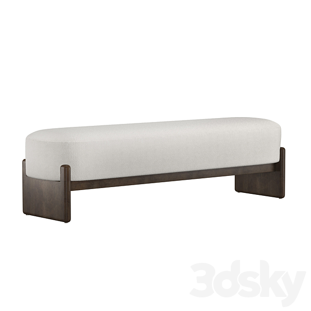 Kirby Accent Bench 3ds Max - thumbnail 2