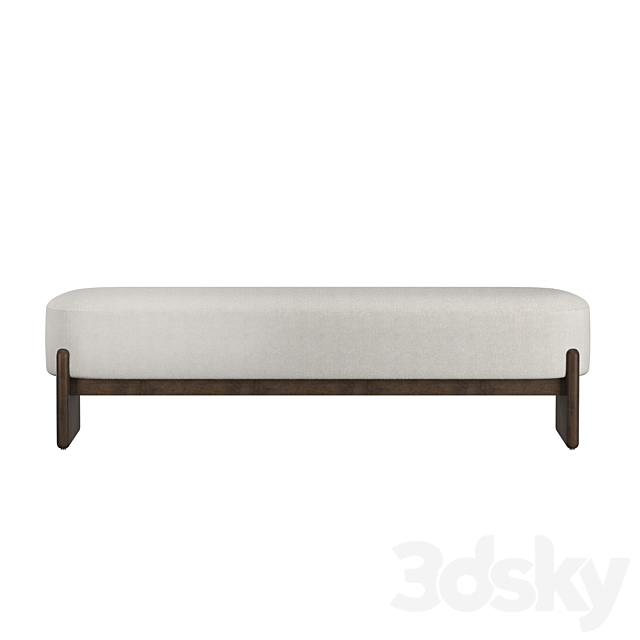 Kirby Accent Bench 3ds Max - thumbnail 3