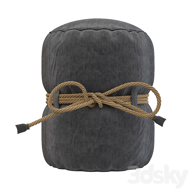 knekht pouf 3DS Max Model - thumbnail 2