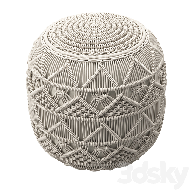 Knit Pouf 3DSMax File - thumbnail 2