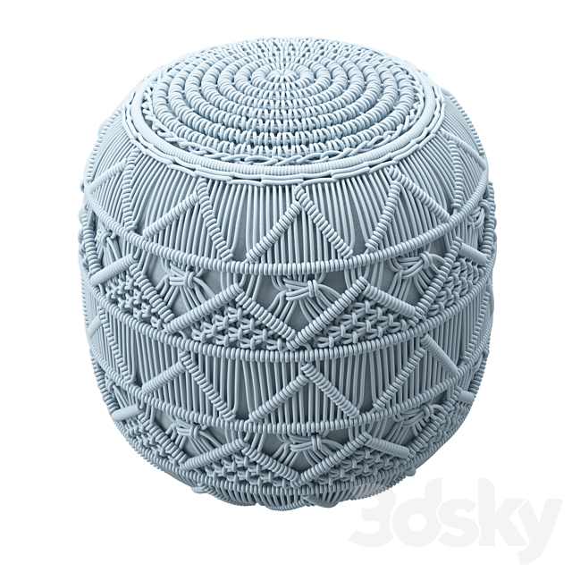 Knit Pouf 3DSMax File - thumbnail 3