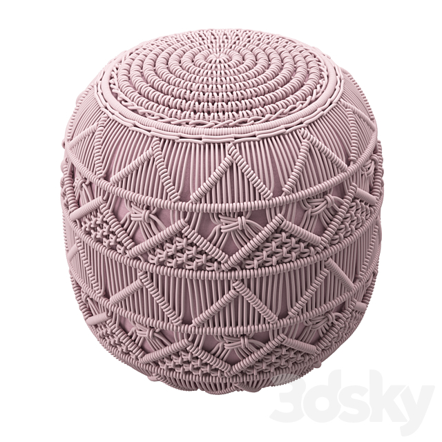 Knit Pouf 3DSMax File - thumbnail 4