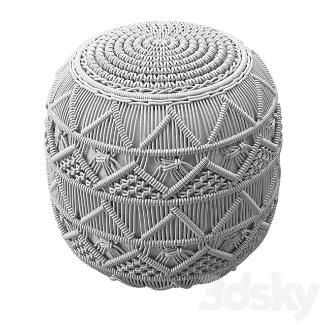 Knit Pouf 3DSMax File - thumbnail 5