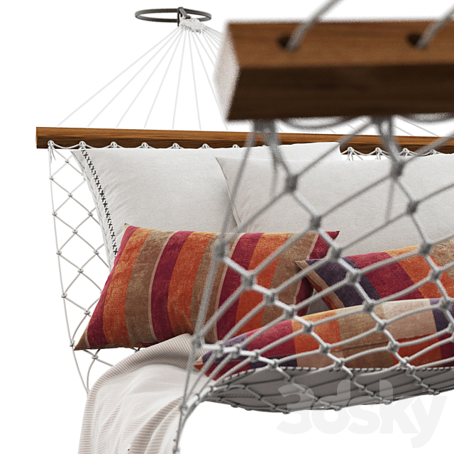 Knitted hammock 3DSMax File - thumbnail 3