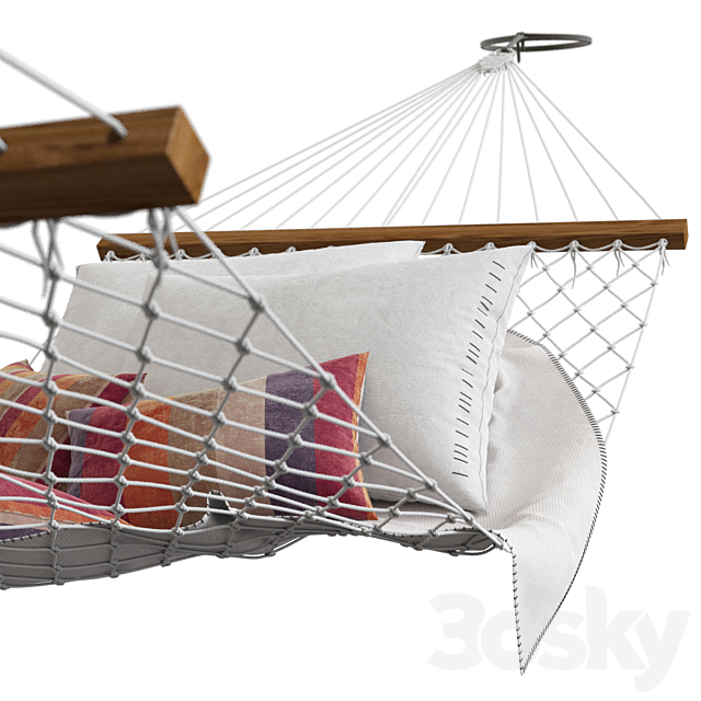 Knitted hammock 3DSMax File - thumbnail 4