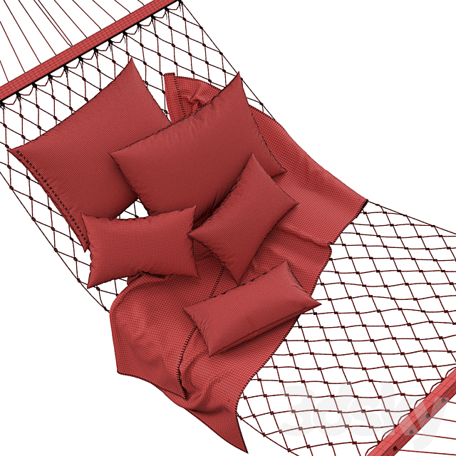 Knitted hammock 3DSMax File - thumbnail 5