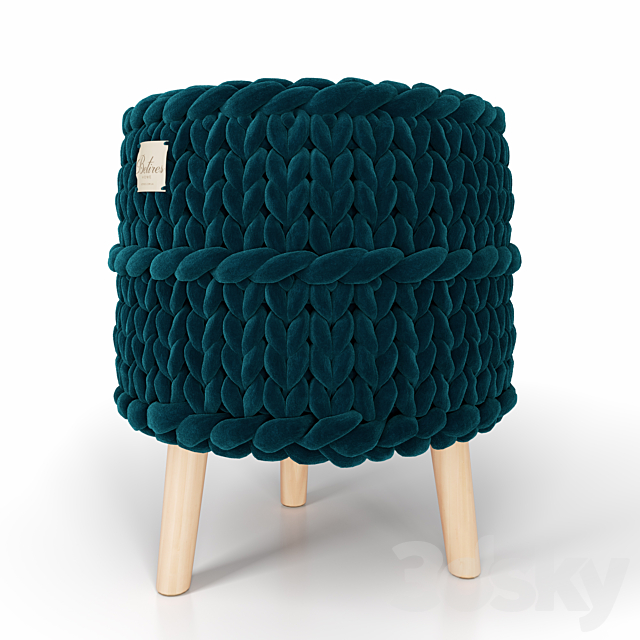 Knitted pouf BETIRES HOME 3DSMax File - thumbnail 1