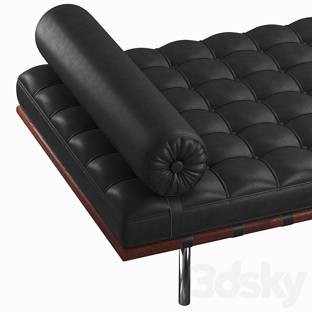 KNOLL BARCELONA day bed 3ds Max - thumbnail 2