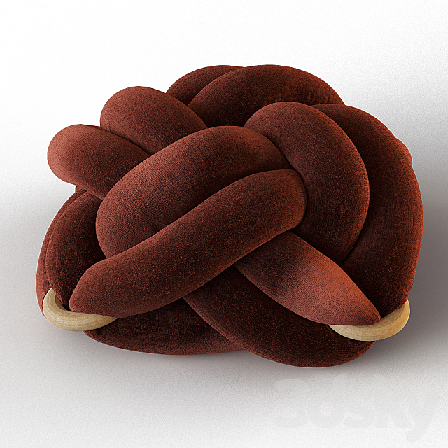 Knot floor cushion 3ds Max - thumbnail 2