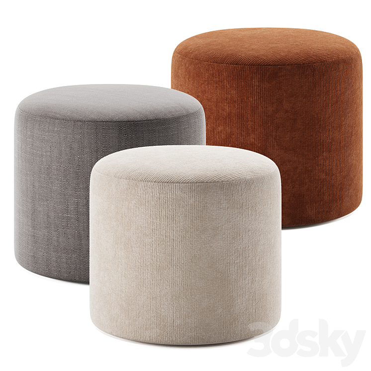 KOFI-2 Pouffe by Divan.ru 3DS Max Model - thumbnail 1