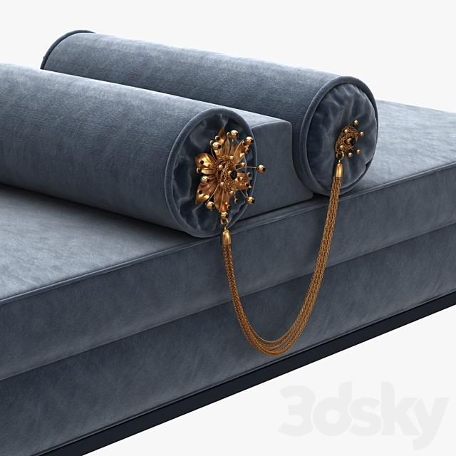 Koket lele bench 3DS Max Model - thumbnail 2