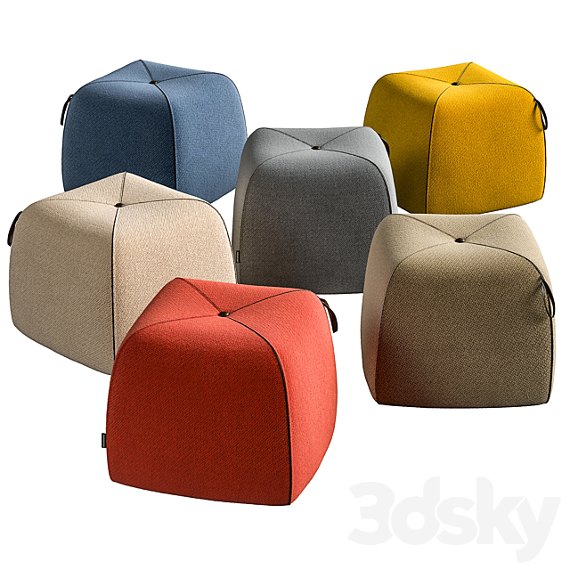 Koleksiyon Suri Pouf 3DSMax File - thumbnail 1