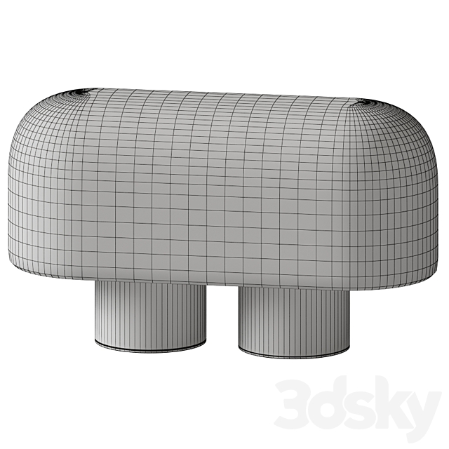 Kolkhoze – Ippico pouf 3ds Max - thumbnail 3