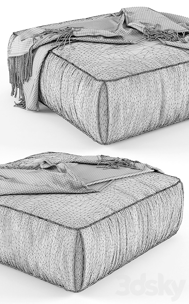 Koo International SOFT | Pouf 3DSMax File - thumbnail 3