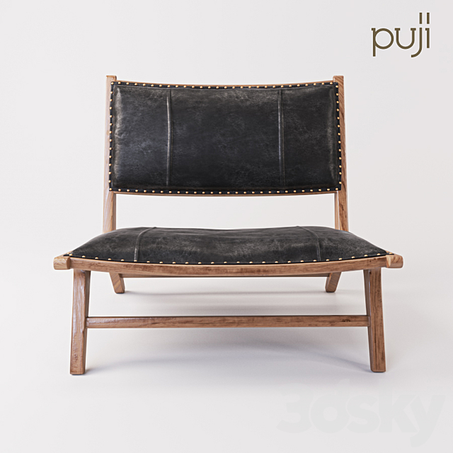 Kursi Leather Chair 3DS Max Model - thumbnail 2