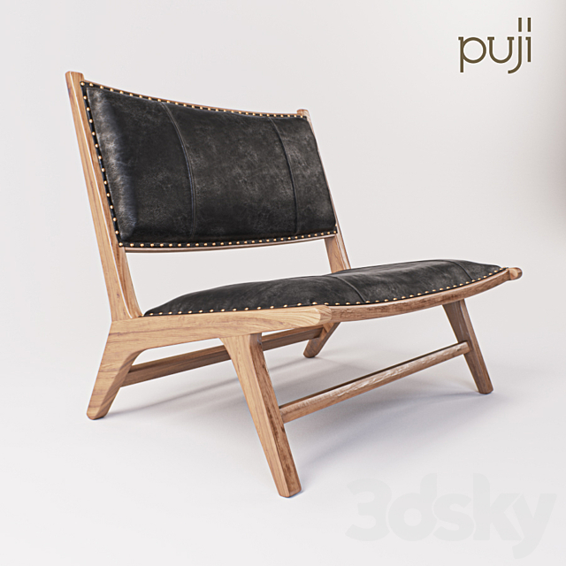 Kursi Leather Chair 3DS Max Model - thumbnail 3