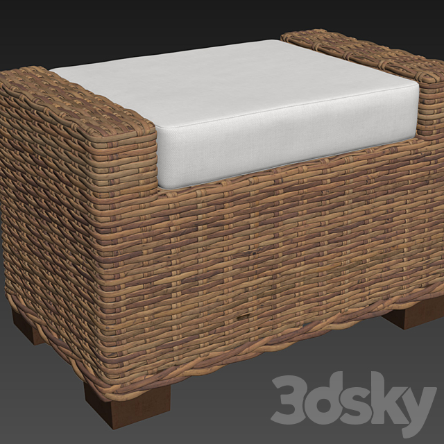 Lacquered kubu-rattan 3DSMax File - thumbnail 3