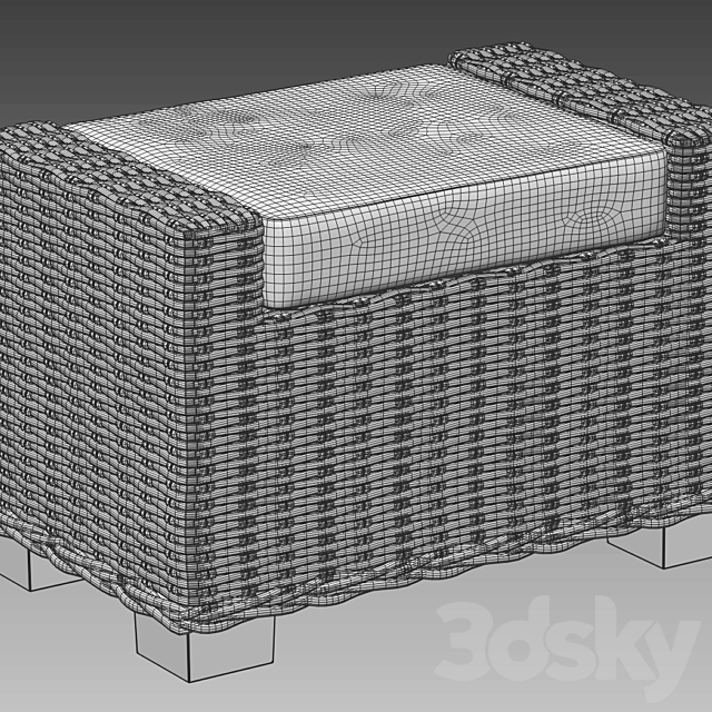 Lacquered kubu-rattan 3DSMax File - thumbnail 4