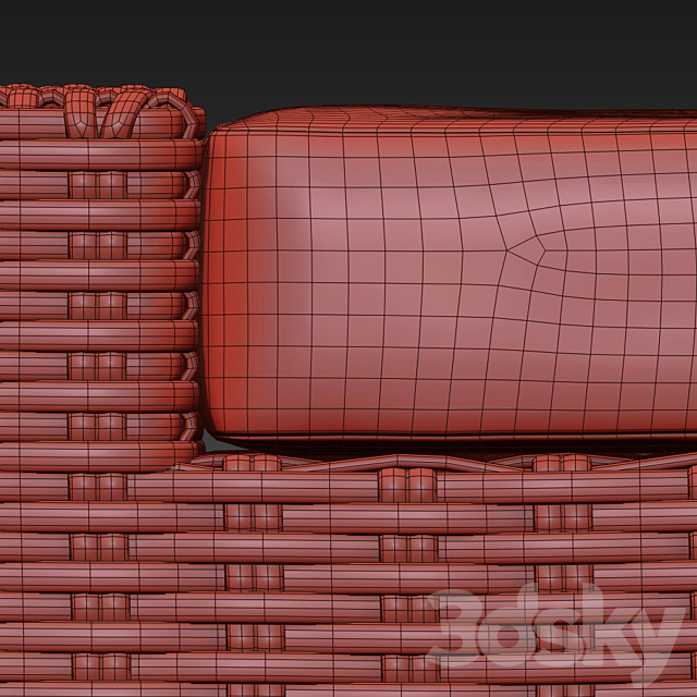 Lacquered kubu-rattan 3DSMax File - thumbnail 5