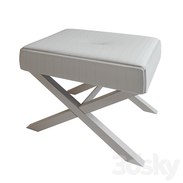 Lacrosse stool ottoman pouf 3DSMax File - thumbnail 3