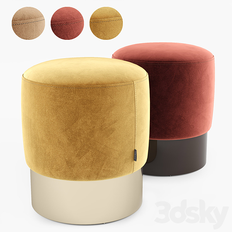 Laskasas ISAAC Pouf 3DS Max Model - thumbnail 1