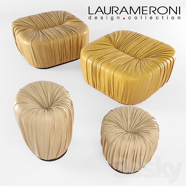 Laura Meroni poufs 3ds Max - thumbnail 1