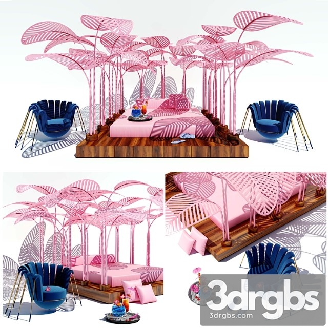 Le Refuge Flamingo Pink By Mark Ange 3dsmax Download - thumbnail 1