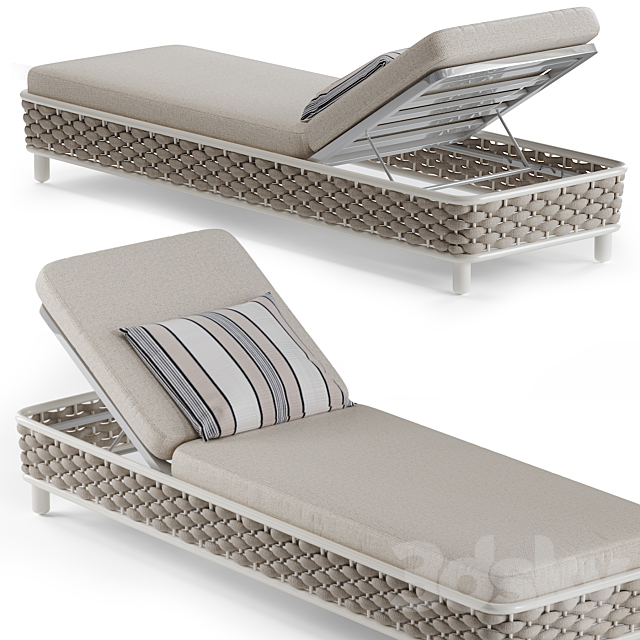 LEON Sunlounger daybed 3DS Max Model - thumbnail 2