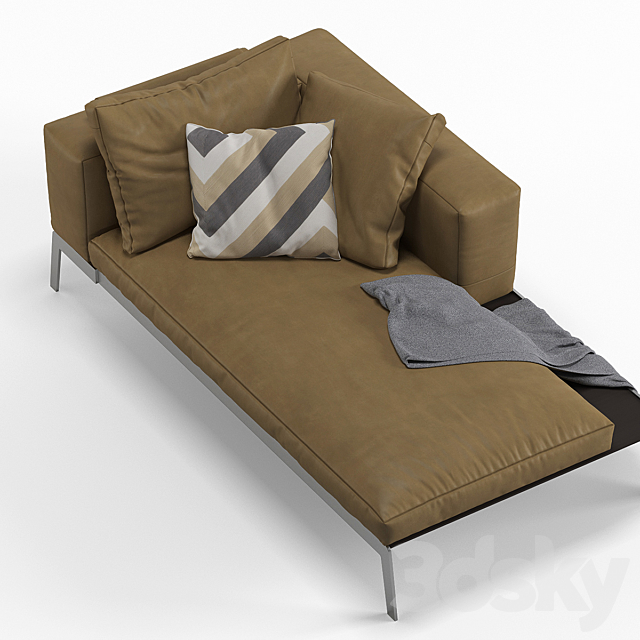 Lifesteel Daybed by Flexform 3DS Max Model - thumbnail 2