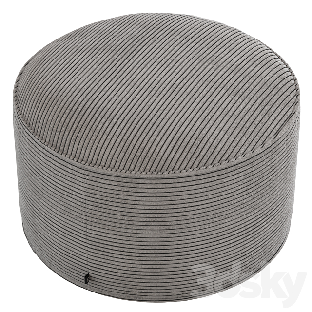 Linea Furniture Segolene Corduroy Pouffe 3ds Max - thumbnail 2