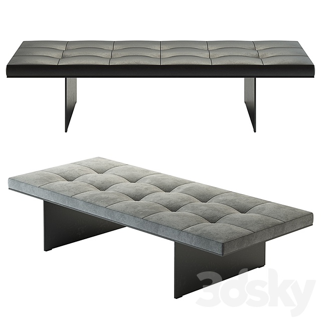 Living Divani _ Track Bench 3ds Max - thumbnail 2