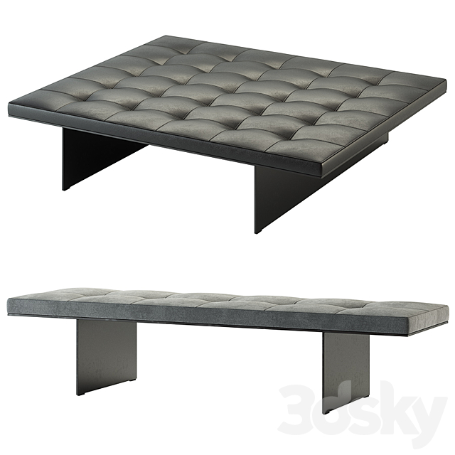 Living Divani _ Track Bench 3ds Max - thumbnail 3