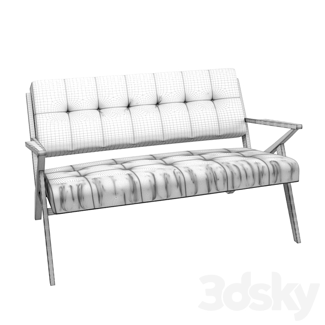 Living loveseat 3DSMax File - thumbnail 2