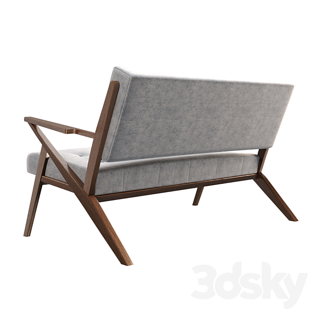 Living loveseat 3DSMax File - thumbnail 3