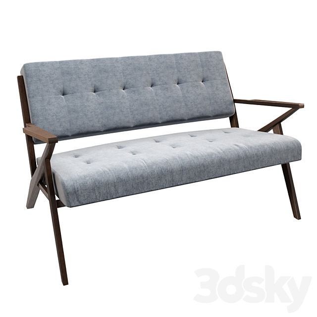 Living loveseat 3DSMax File - thumbnail 4