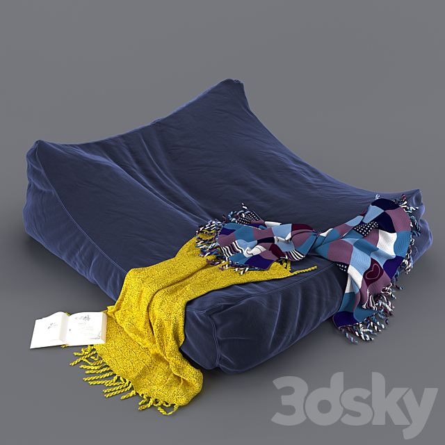 Lounge chair 3ds Max - thumbnail 2